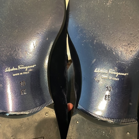 Men’s Lord 2 Salvatore Ferragamo Velvet Loafers Size 10 EE - Picture 8 of 12